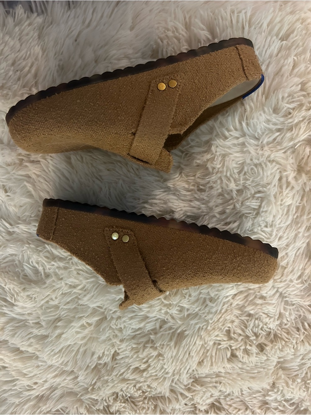 ROTHY’S butternut clogs Slip-On Mule - Gold Buckle EUC - Picture 6 of 6